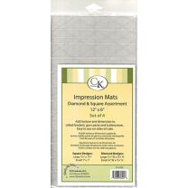 Impression Mat - Diamond/Square, Set of 4
