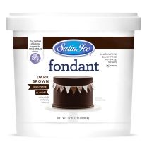 Satin Ice Fondant Dark Chocolate 2#