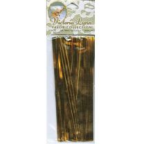 Gold 6" Twist Tie,  80ct