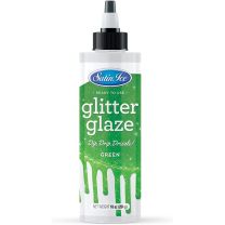 Green Glitter Glaze 10 oz. Bottle