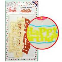 Curved Words - Happy Birthday Cutter