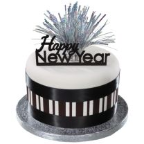 Holographic Silver Spray Mylar, Cupcake Pics, 6 ct