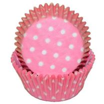 Light Pink Polka Dot Mini Baking Cups, 500 ct.