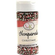 3.8 oz Non-Pareils Christmas