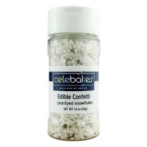 Pearlized Snowflakes Edible Confetti, 1.6 oz