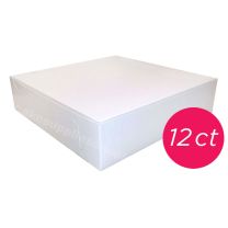 12x12x2 1/2 White Cake Box, 12 ct.