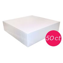 12x12x2 1/2 White Cake Box, 50 ct.