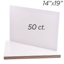 14x19 Rectangle Coated Cakeboard, 50 ct
