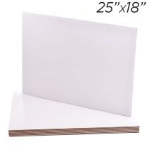 25x18 Rectangle Coated Cakeboard, 25 ct