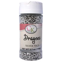 Silver Rice Dragee, 3.7 oz
