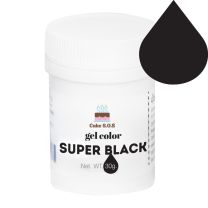 Super Black Gel Color, 30 grams