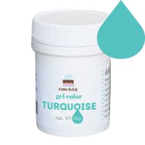 Turquoise Gel Color, 30 grams