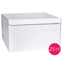 6x6x4 White Cake Box, 25 ct 