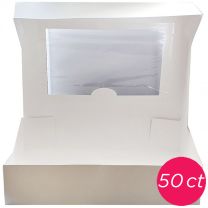 14x10x4 Window Cake Box, 50 ct