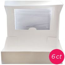 10x10x5 Window White Cake Box, 6 ct
